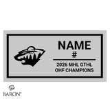 LPC Wild Hockey U15 2026 Championship Black Window Ring Box