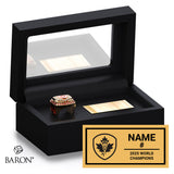 Lacrosse Canada Men's U20 World Lacrosse 2025 Championship Black Standard Window Ring Box