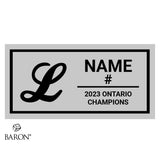Leamington Lakers 15U 'B' 2023 Championship Black Window Ring Box