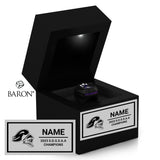 Lo Ellen High School Football 2023 Championship Black LED Ring Box