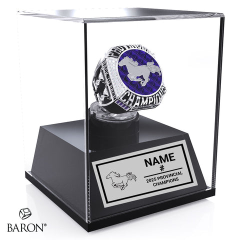 London Jr. Mustangs U18 Football 2025 OSFL Championship Display Case