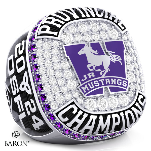 London Jr. Mustangs U18 Football 2024  Championship Ring - Design 3.6