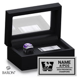 London Junior Mustangs U12AAA Football 2026 Championship Black Standard Window Ring Box