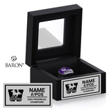 London Junior Mustangs U12AAA Football 2026 Championship Black Window Ring Box