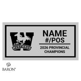 London Junior Mustangs U12AAA Football 2026 Championship Black Window Ring Box