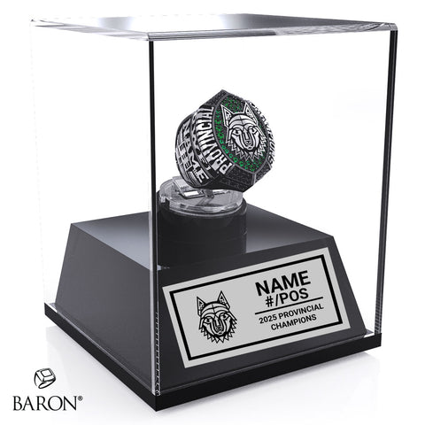 London WOLFPAAC OWFL Football 2025 Championship Display Case