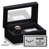 Longhorns Softball 2025 Championship Black Standard Window Ring Box