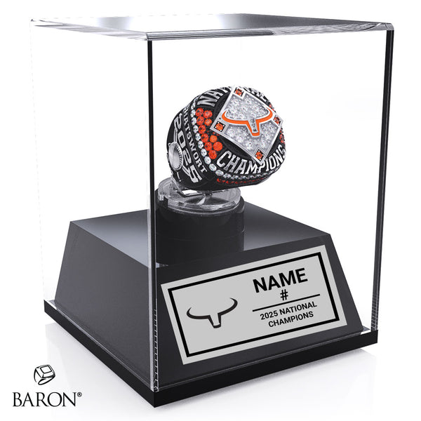 Longhorns Softball 2025 Championship Display Case
