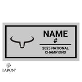 Longhorns Softball 2025 Championship Black Standard Window Ring Box