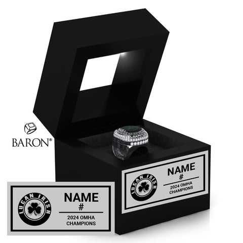 Lucan AA U21 Hockey 2024 Championship Black LED Ring Box