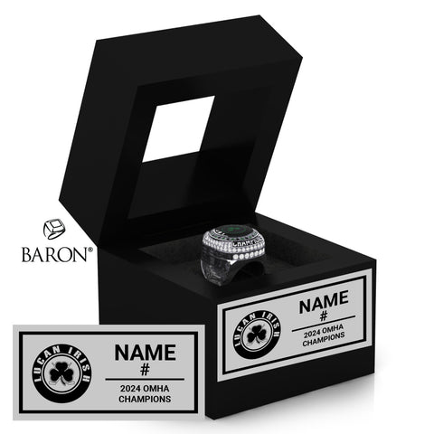 Lucan AA U21 Hockey 2024 Championship Black Window Ring Box