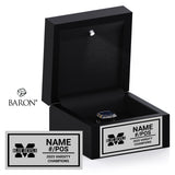 McKinnon Park Secondary School Football 2025 Championship Black LED Ring Box