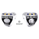 McKinnon Park Secondary School Football 2025 Championship Ring - Design 4.3