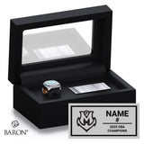 Midland Mariners Baseball 2025 Championship Black Standard Window Ring Box