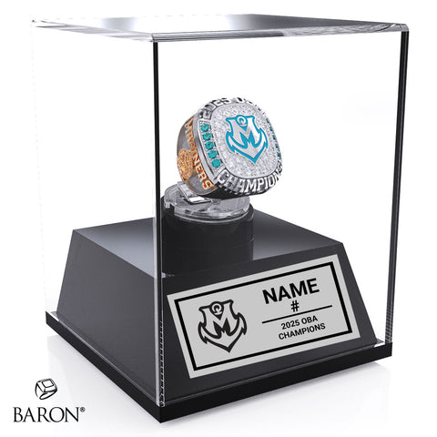 Midland Mariners Baseball 2025 Championship Display Case