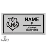 Midland Mariners Baseball 2025 Championship Black Standard Window Ring Box