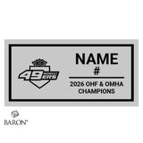 Midwest 49ers U15A Hockey 2026 Championship Black Window Ring Box