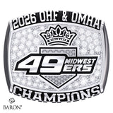 Midwest 49ers U15A Hockey 2026 Championship Ring - Design 1.1