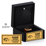 Moncton Mustangs Football 2026 Championship Black LED Ring Box
