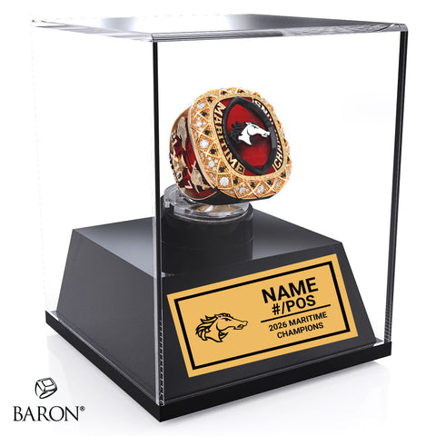 Moncton Mustangs Football 2026 Championship Display Case