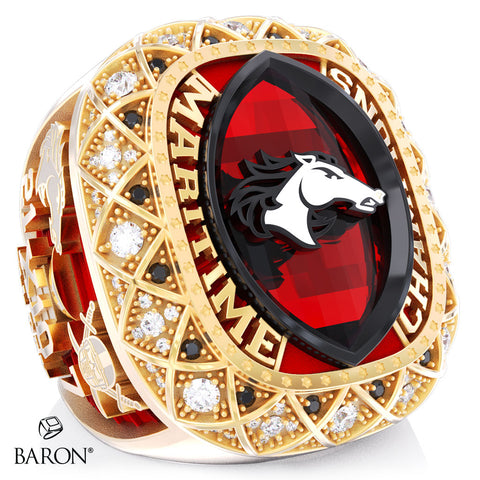 Moncton Mustangs Football 2026 Championship Ring - Design 2.5