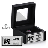 Mooretown Flags U18 OMHA 2026 Championship Black Window Ring Box