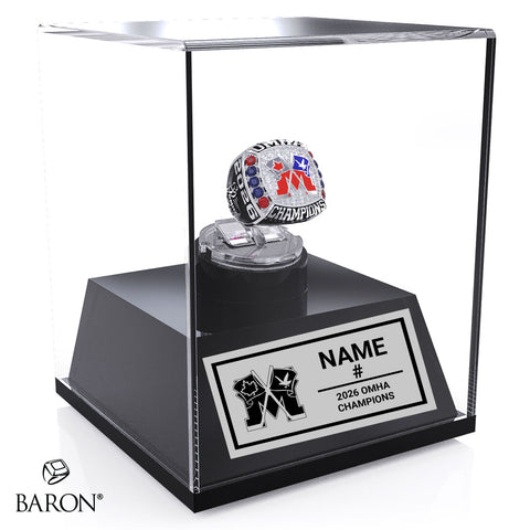Mooretown Flags U18 OMHA 2026 Championship Display Case