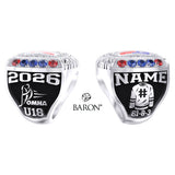 Mooretown Flags U18 OMHA 2026 Championship Ring - Design 1.2
