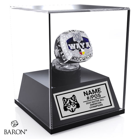 Native Allstar Game Football 2025 Championship Display Case