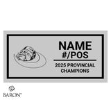 North Bay Bulldogs U12 Football 2025 Championship Black Window Ring Box
