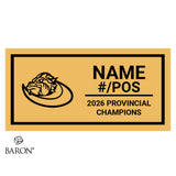 North Bay Bulldogs U12 Football 2026 Championship Black Window Ring Box