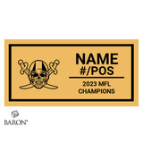Nova Scotia Buccaneers Football 2023 Championship Black Window Ring Box