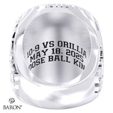 Oakville Hawks Lacrosse 2025 Championship Ring - Design 1.1