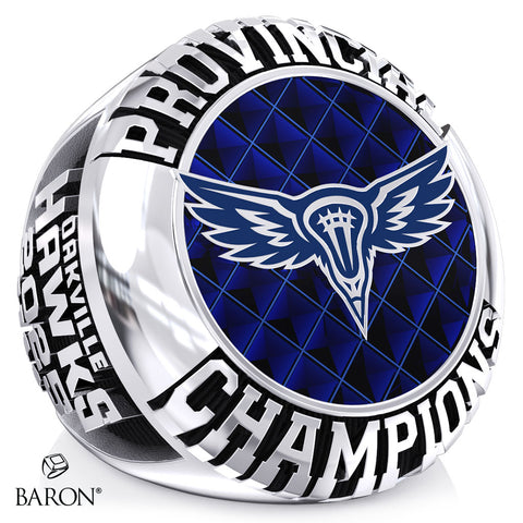 Oakville Hawks Lacrosse 2025 Championship Ring - Design 4.1