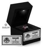 Ontario Black U18 Football Ontario 2023 Championship Black LED Ring Box