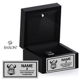 Orangeville Northmen U11 Lacrosse 2025 Championship Black LED Ring Box