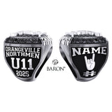 Orangeville Northmen U11 Lacrosse 2025 Championship Ring - Design 1.6
