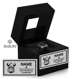 Orangeville Northmen Lacrosse 2023 Championship Black Window Ring Box