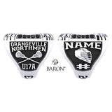 Orangeville Northmen Lacrosse 2023  Championship Ring - Design 2.3