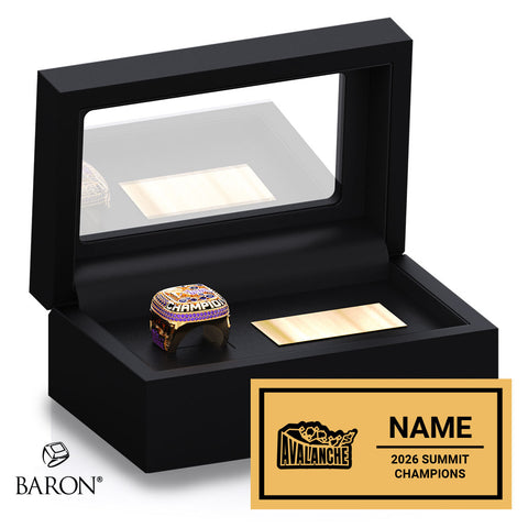 Perfect Storm Athletics Cheer 2026 Championship Black Standard Window Ring Box