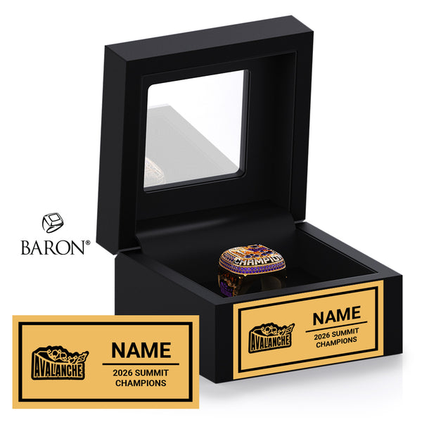 Perfect Storm Athletics Cheer 2026 Championship Black Window Ring Box