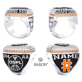 Peterborough Wolverines U14AA Football 2026 Championship Ring - Design 2.2