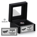 Quinte Red Devils U13 AAA Hockey 2026 Championship Black Window Ring Box