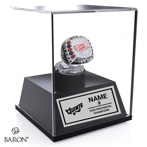 Quinte Red Devils U13 AAA Hockey 2026 Championship Display Case