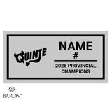 Quinte Red Devils U13 AAA Hockey 2026 Championship Black Window Ring Box