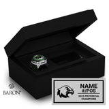 Quinte Skyhawks U14 Football 2023 Championship Black Standard Window Ring Box