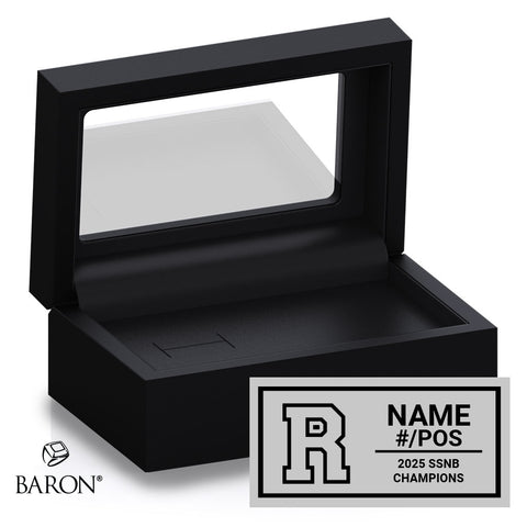 RHS Royals Football 2025 Championship Black Standard Window Ring Box