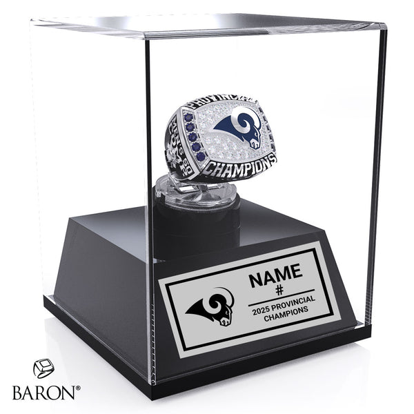 Ram Power Softball 2025 Championship Display Case