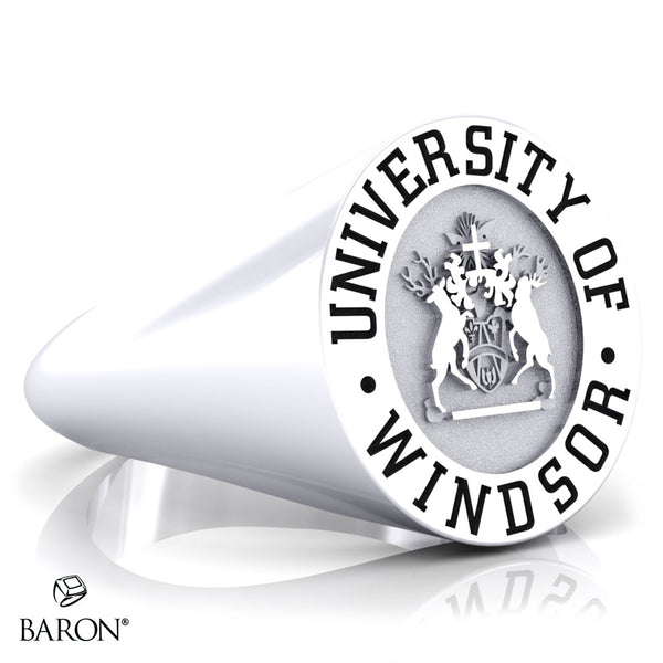 University of Windsor Oval Signet Class Ring - 602 - Design 5.1