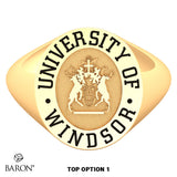 University of Windsor Oval Signet Class Ring - 602 - Design 5.2